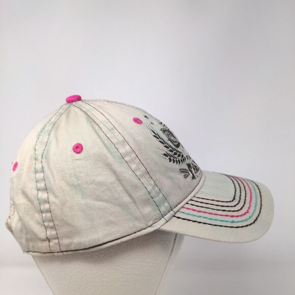 Mechanic Farm Girl Trained & Certified Strapback Hat Tan One Size Adjustable - Picture 4 of 8